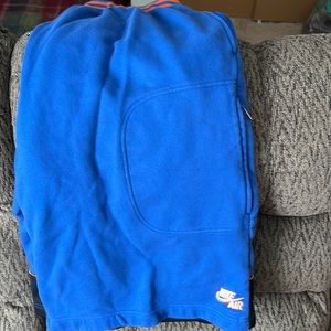 Used Nike Air Force fleece shirts, royal-black-orange 3xlt